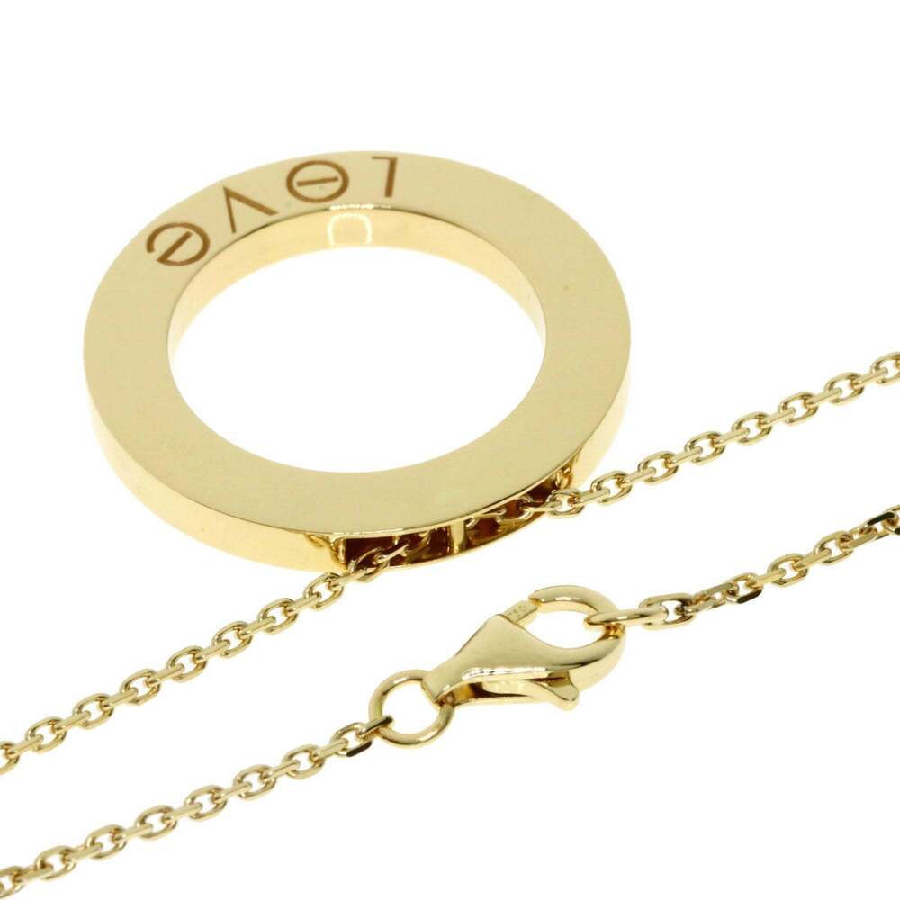 Cartier Love Circle Diamond Necklace in 18K Yellow Gold for Women - Picture 2 of 7